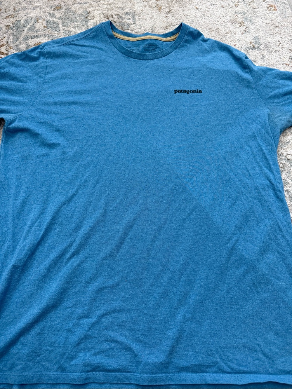 Patagonia Teal-Blue Short Sleeve Crew Tee